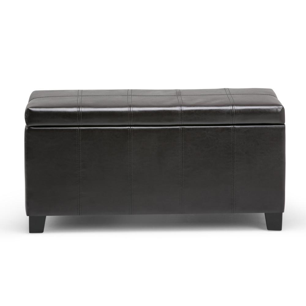 Dover Storage Ottoman in Vegan Leather