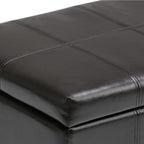 Dover Storage Ottoman in Vegan Leather
