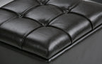 Dover 3 Pc Storage Ottoman in Vegan Leather
