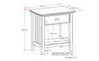 Acadian Night Stand With Drawer