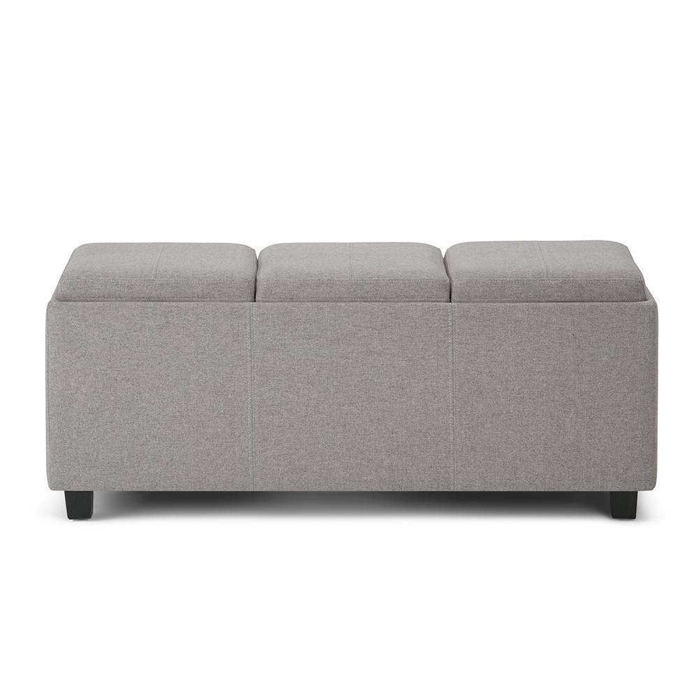 Avalon 3 Trays Ottoman in Linen