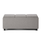 Avalon 3 Trays Ottoman in Linen