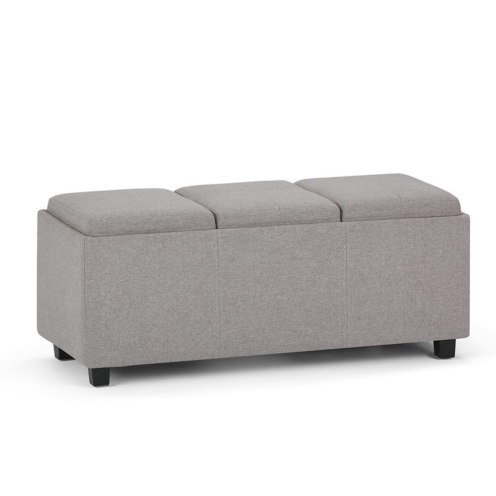 Avalon 3 Trays Ottoman in Linen