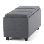 Avalon 3 Trays Ottoman in Linen