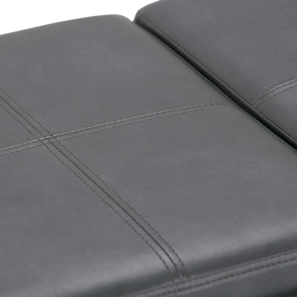 Avalon 3 Trays Ottoman in Vegan Leather