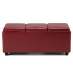 Avalon 3 Trays Ottoman in Vegan Leather