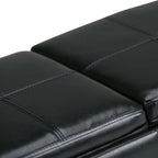 Avalon 3 Trays Ottoman in Vegan Leather