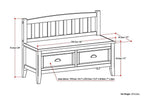 Burlington Entryway Storage Bench with Drawers