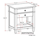 Carlton Bedside Table