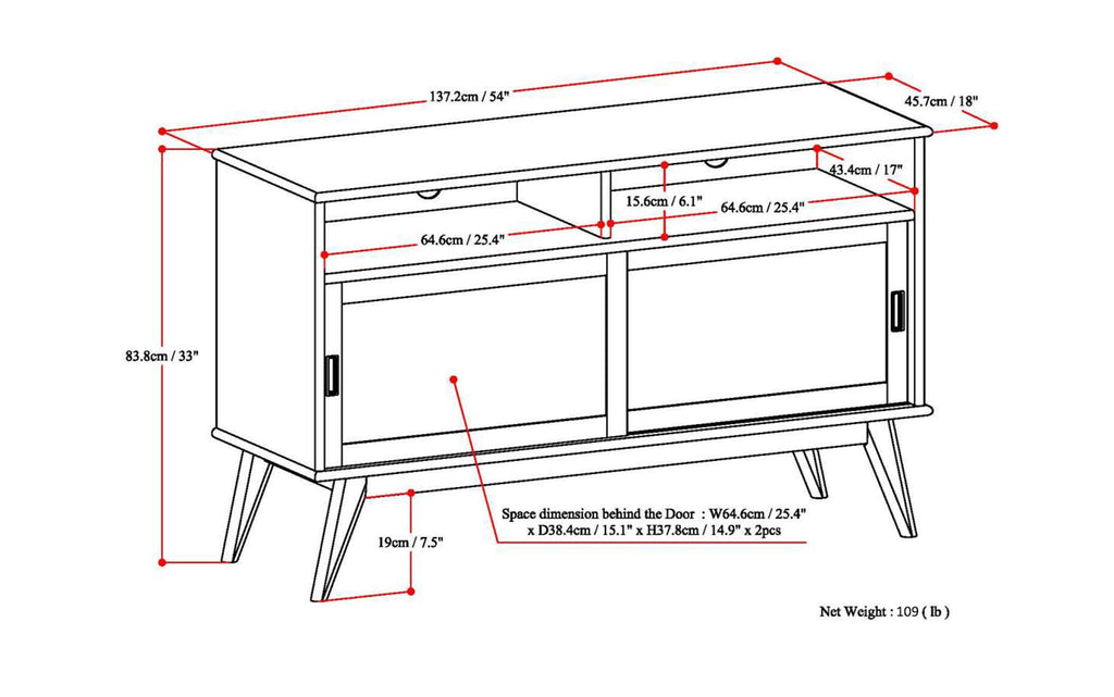 Draper Tall TV Stand