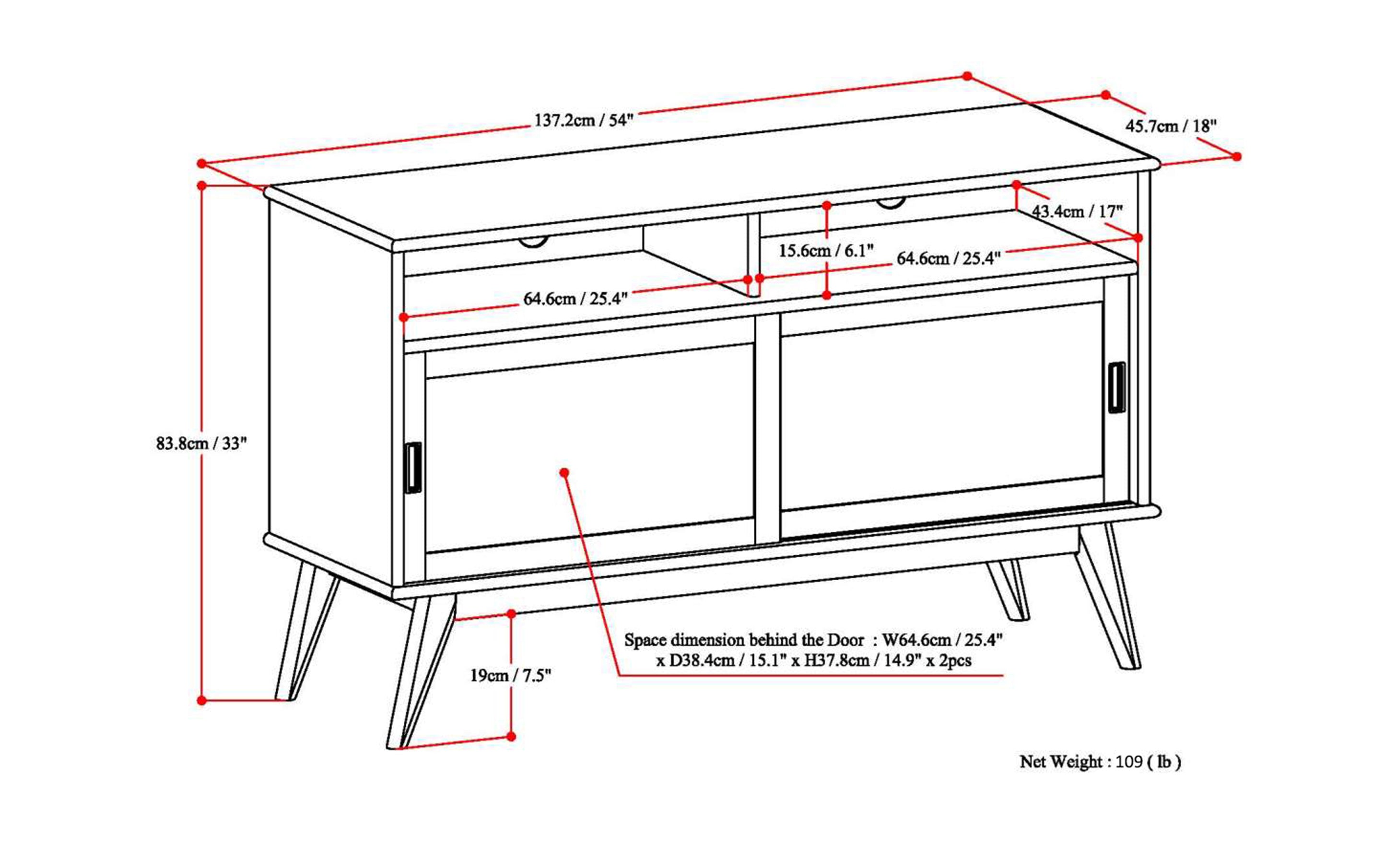 Draper Tall TV Stand