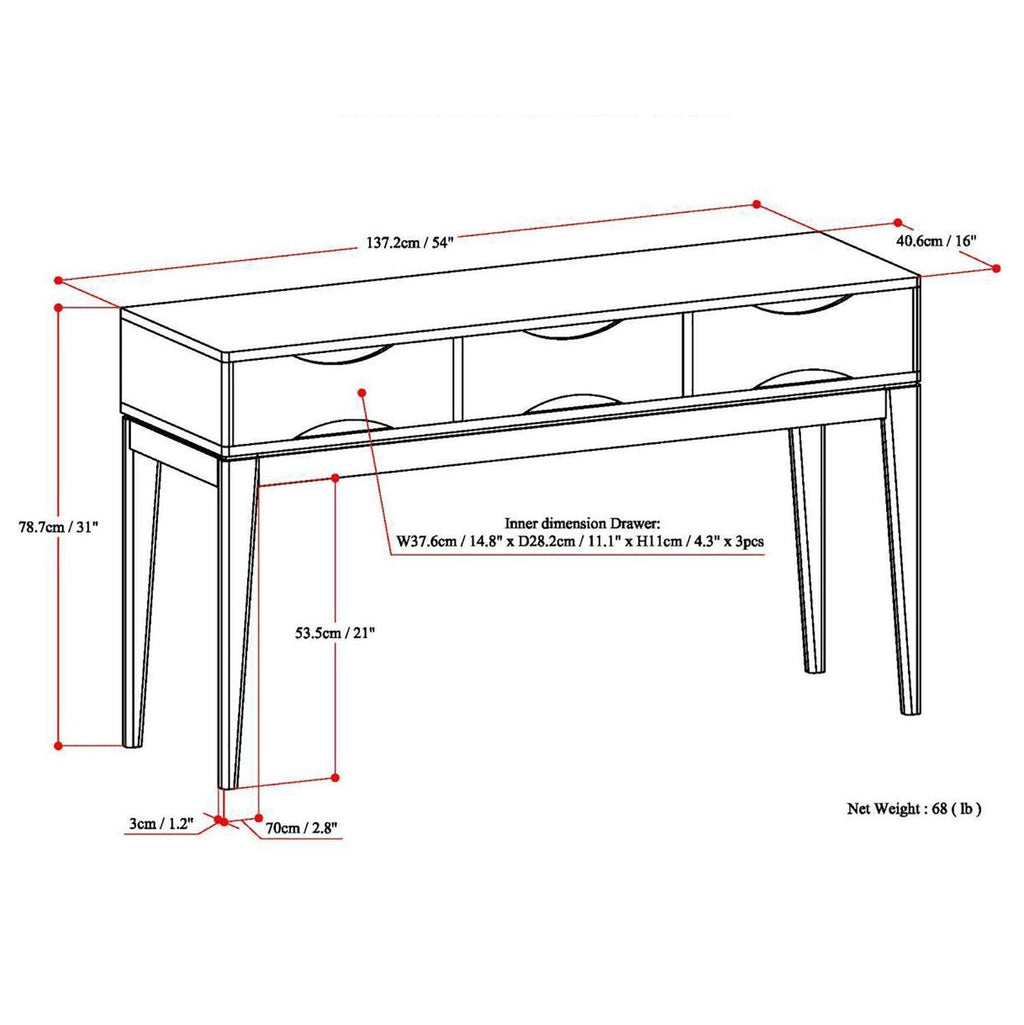 Harper Console Sofa Table