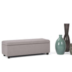 Hamilton Storage Ottoman in Cloud Grey