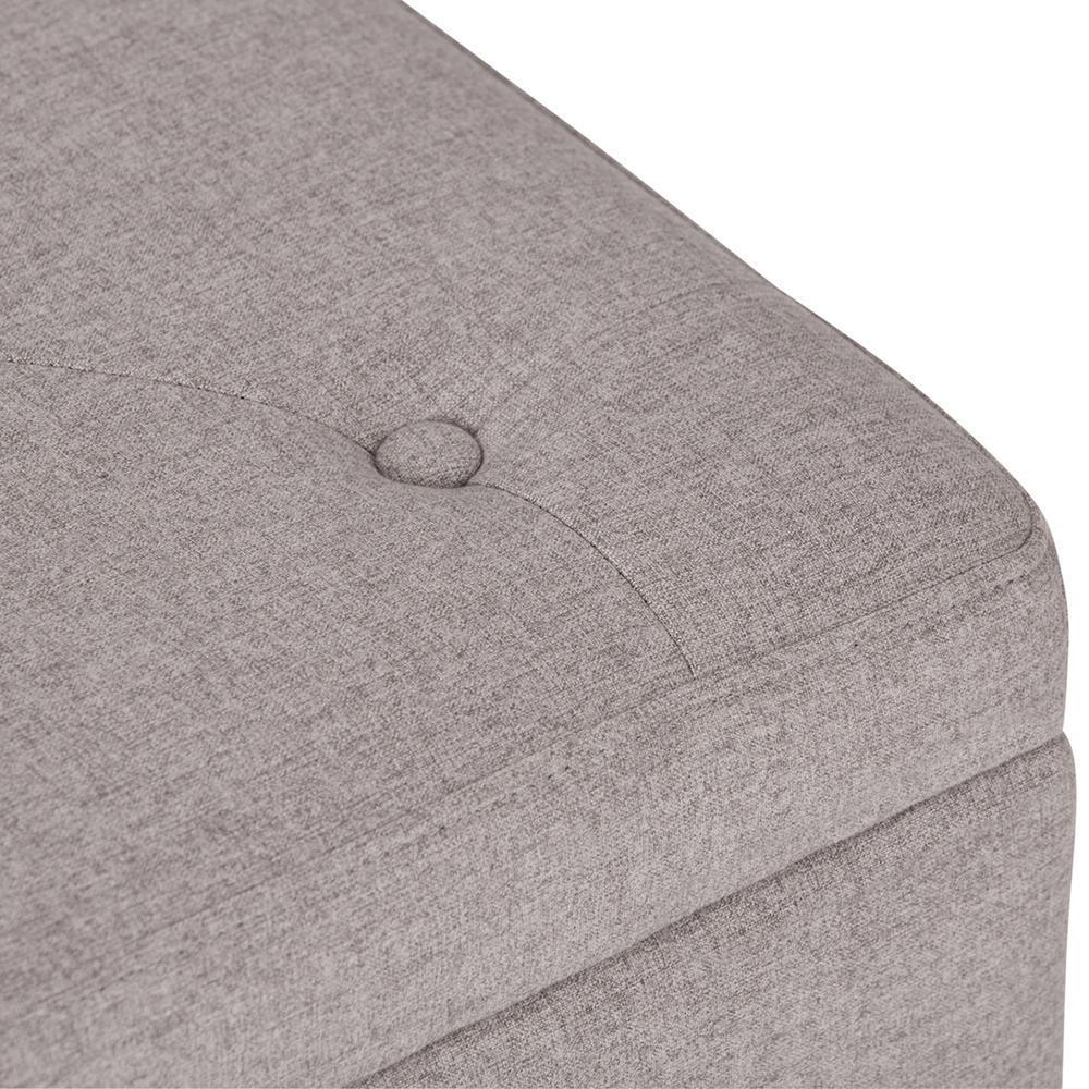 Hamilton Storage Ottoman in Cloud Grey
