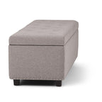 Hamilton Storage Ottoman in Cloud Grey
