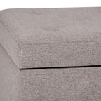 Hamilton Storage Ottoman in Cloud Grey