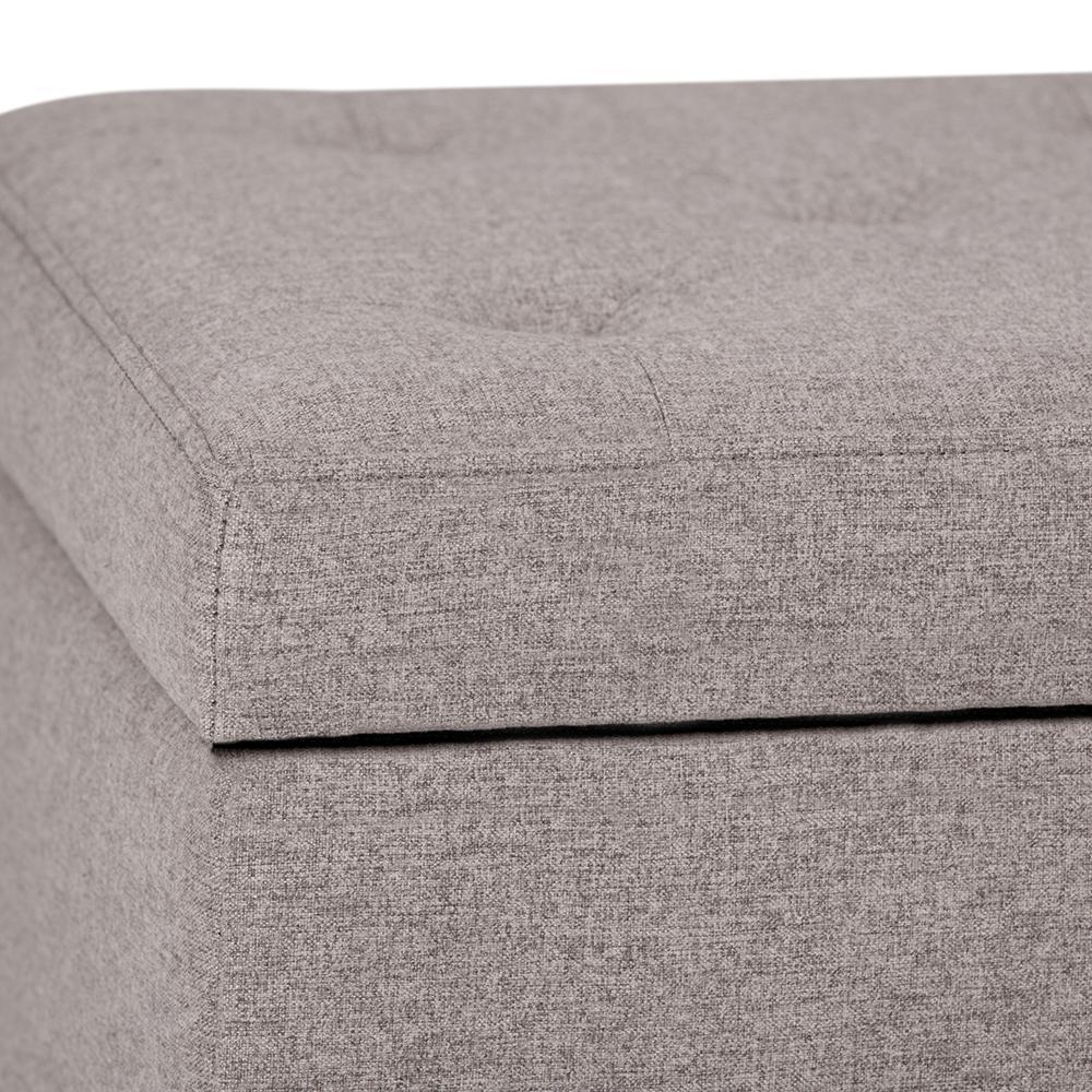 Hamilton Storage Ottoman in Cloud Grey