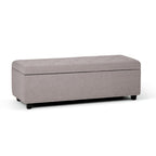 Hamilton Storage Ottoman in Cloud Grey