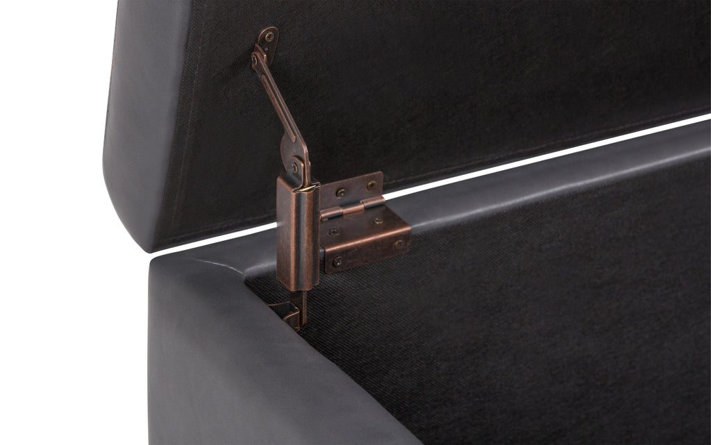 Hamilton Storage Ottoman in Stone Grey