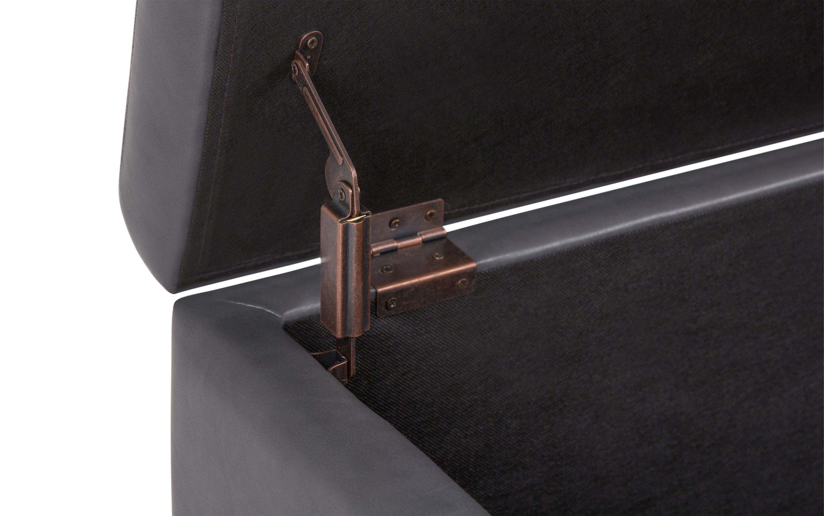 Hamilton Storage Ottoman in Stone Grey