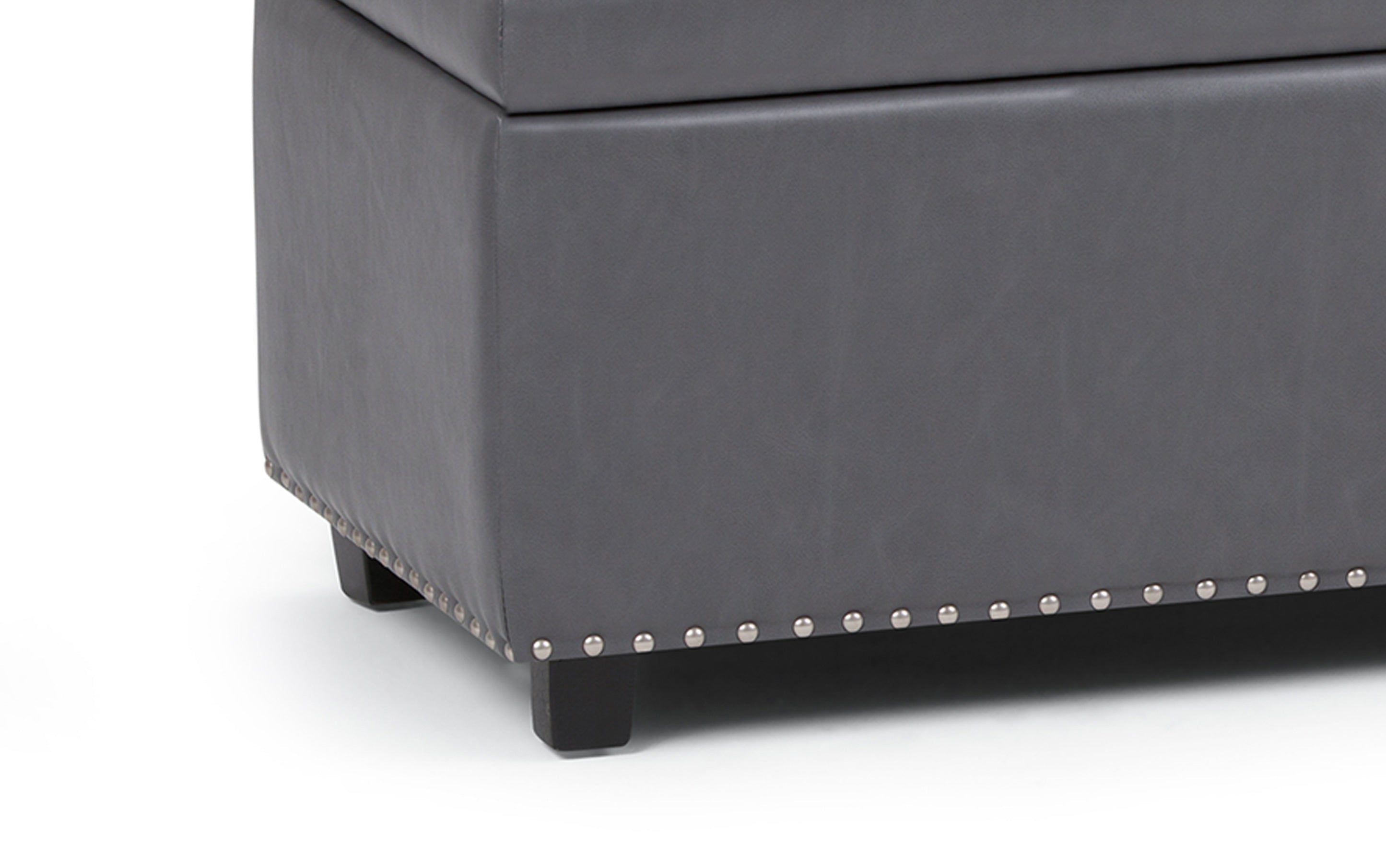 Hamilton Storage Ottoman in Stone Grey