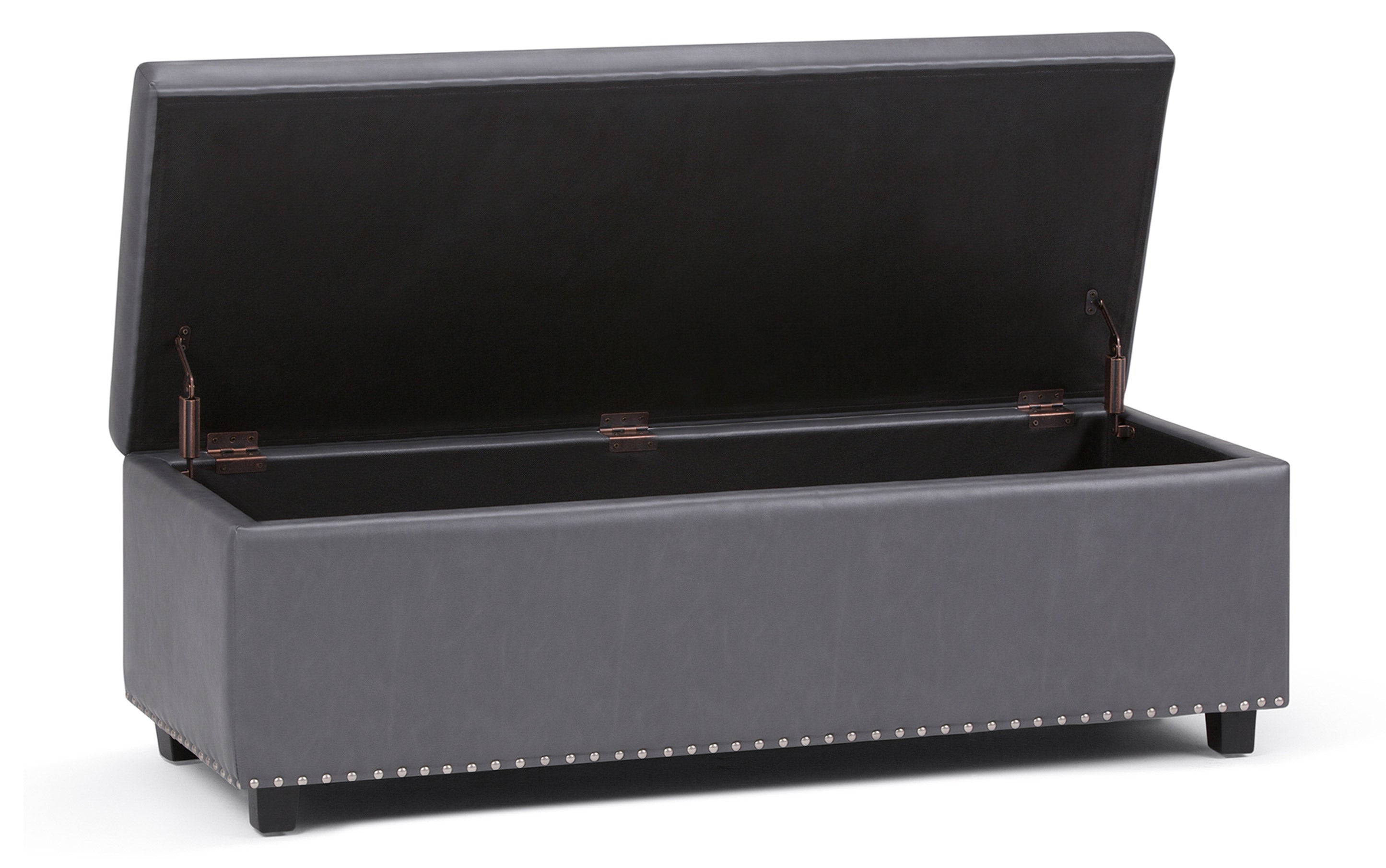 Hamilton Storage Ottoman in Stone Grey