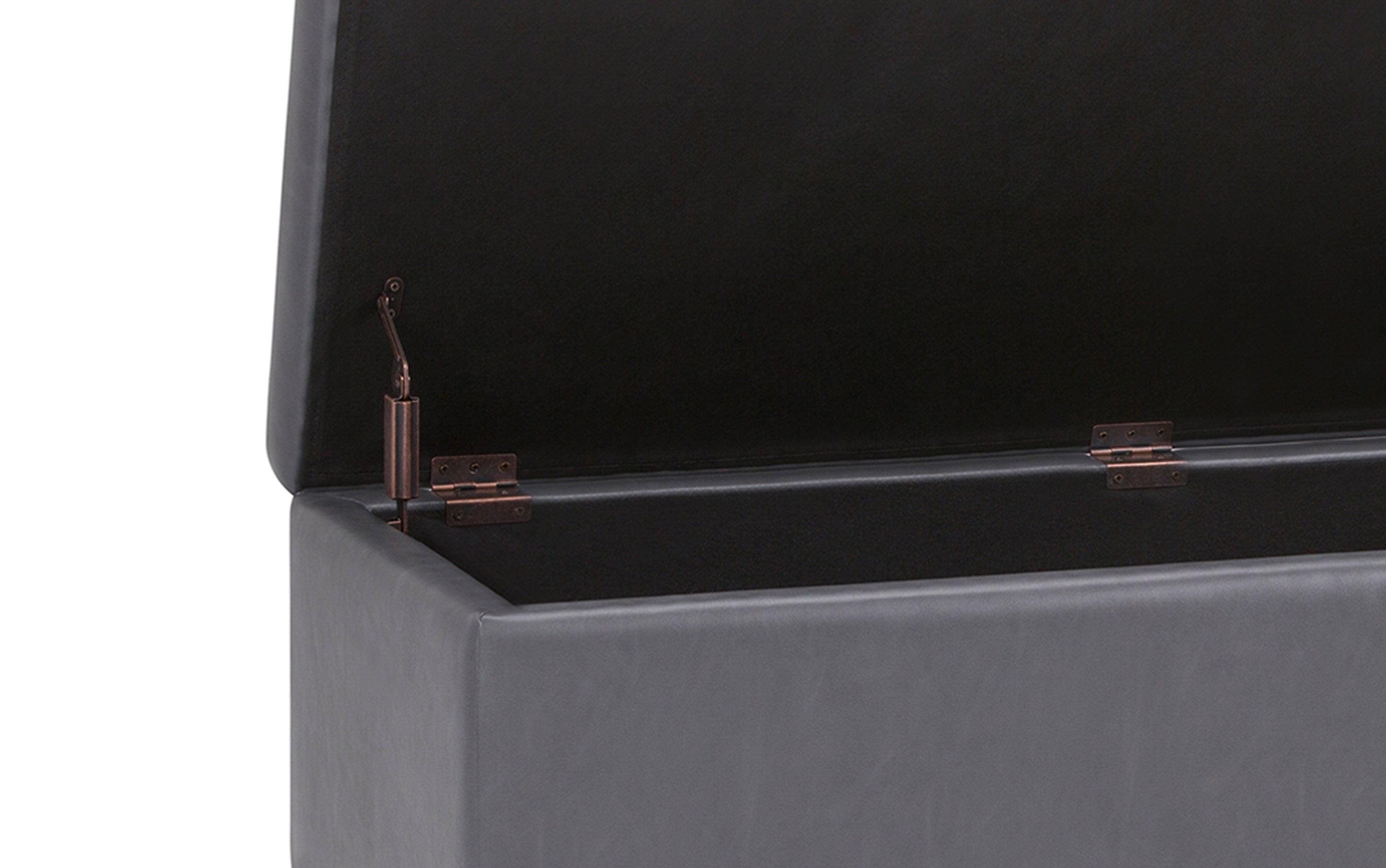 Hamilton Storage Ottoman in Stone Grey