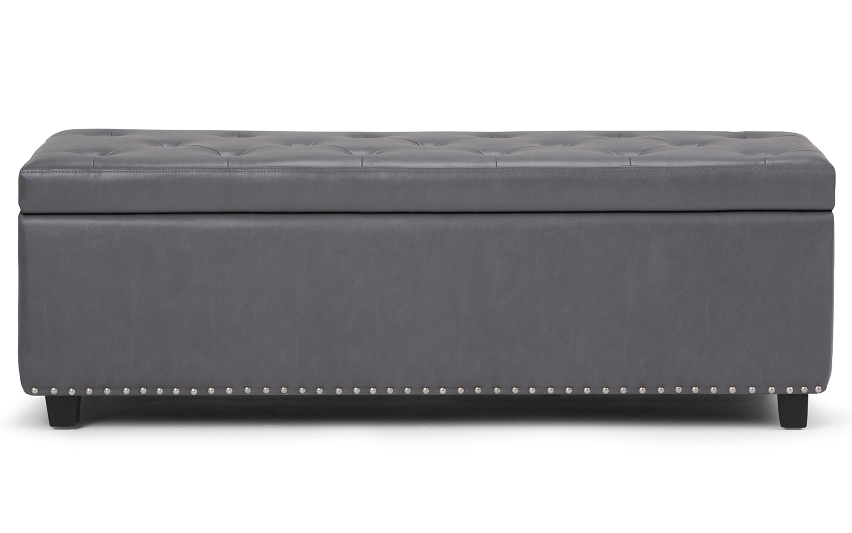 Hamilton Storage Ottoman in Vegan Leather