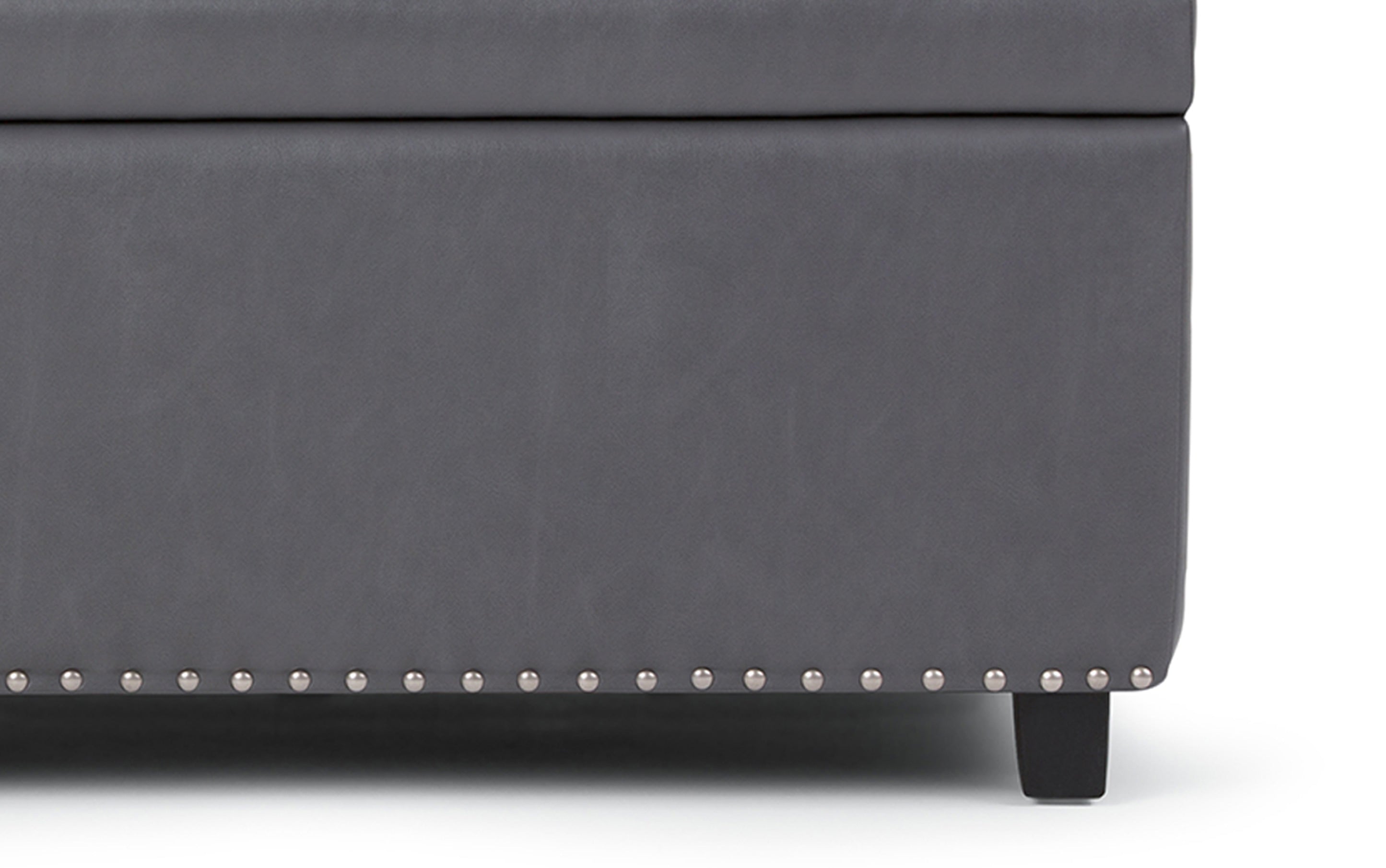 Hamilton Storage Ottoman in Stone Grey