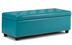 Hamilton Storage Ottoman in Vegan Leather
