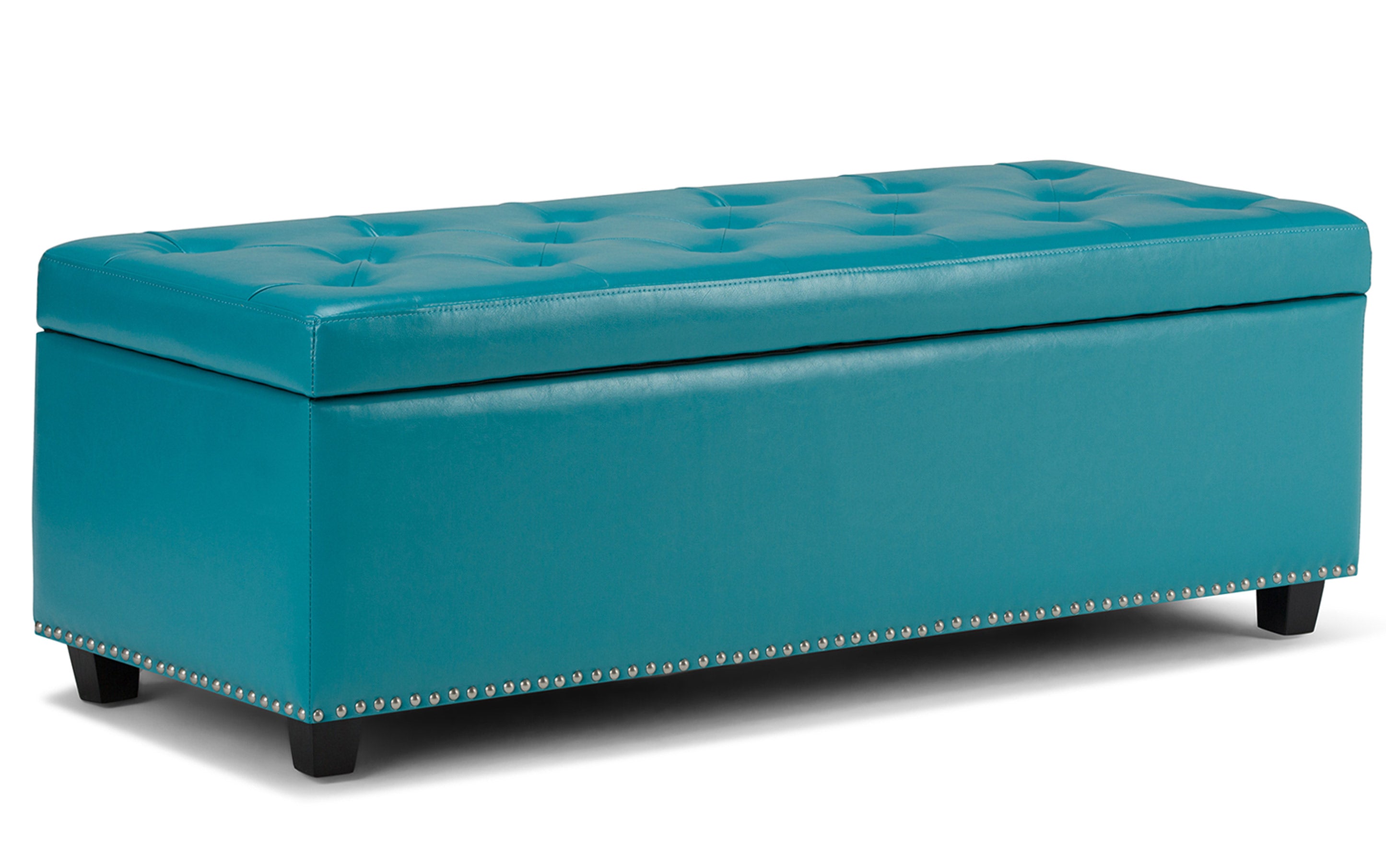 Hamilton Storage Ottoman in Vegan Leather