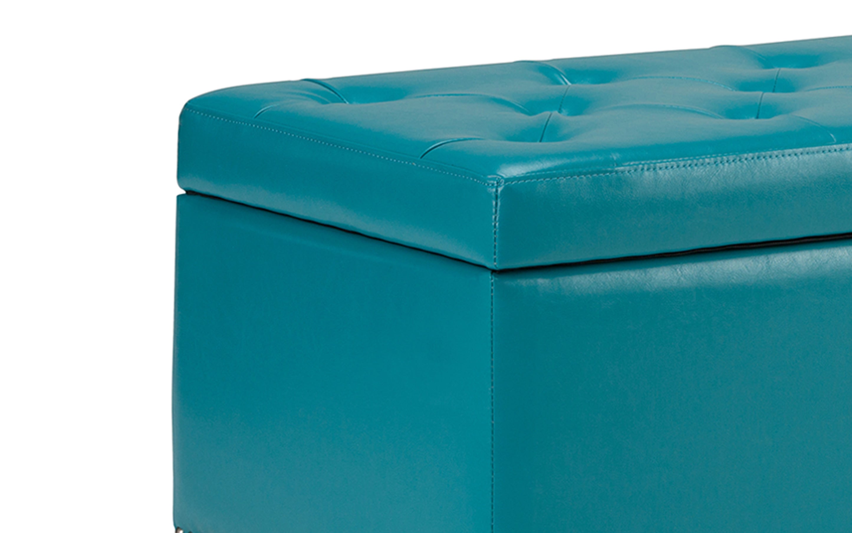Hamilton Storage Ottoman in Vegan Leather