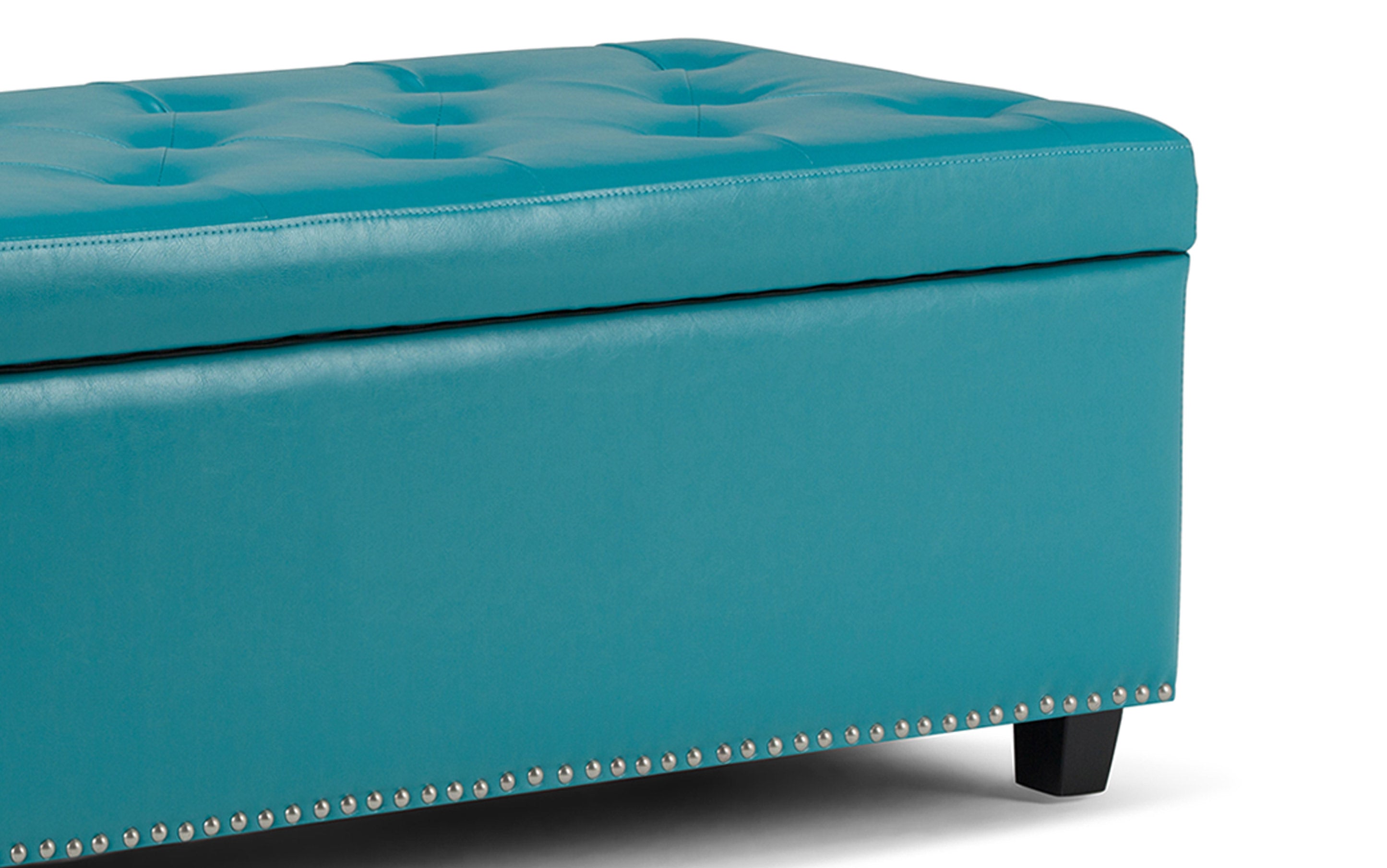 Hamilton Storage Ottoman in Vegan Leather