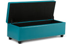 Hamilton Storage Ottoman in Vegan Leather