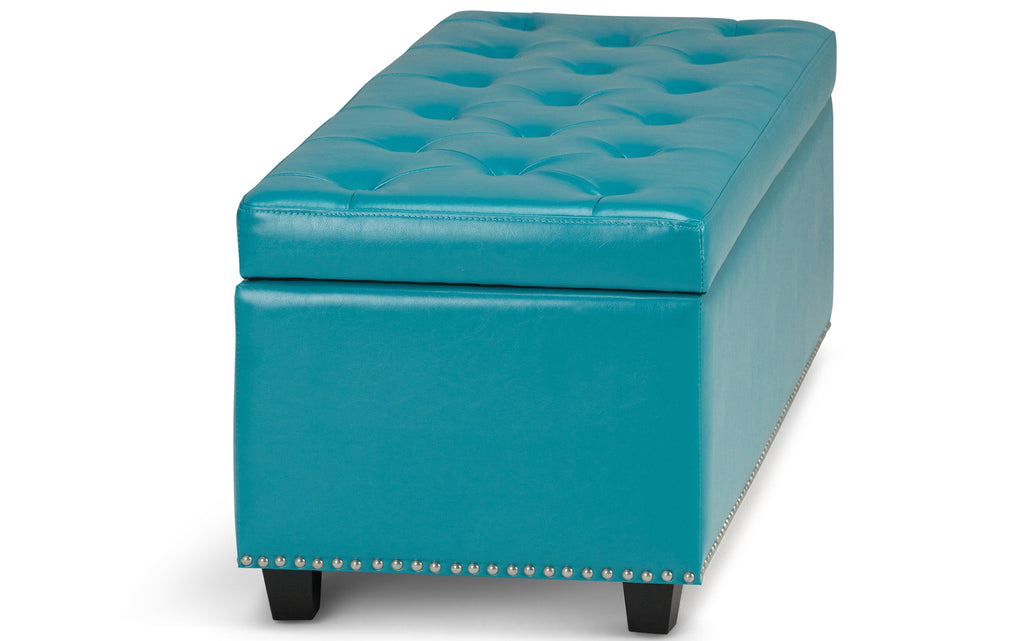 Hamilton Storage Ottoman in Vegan Leather