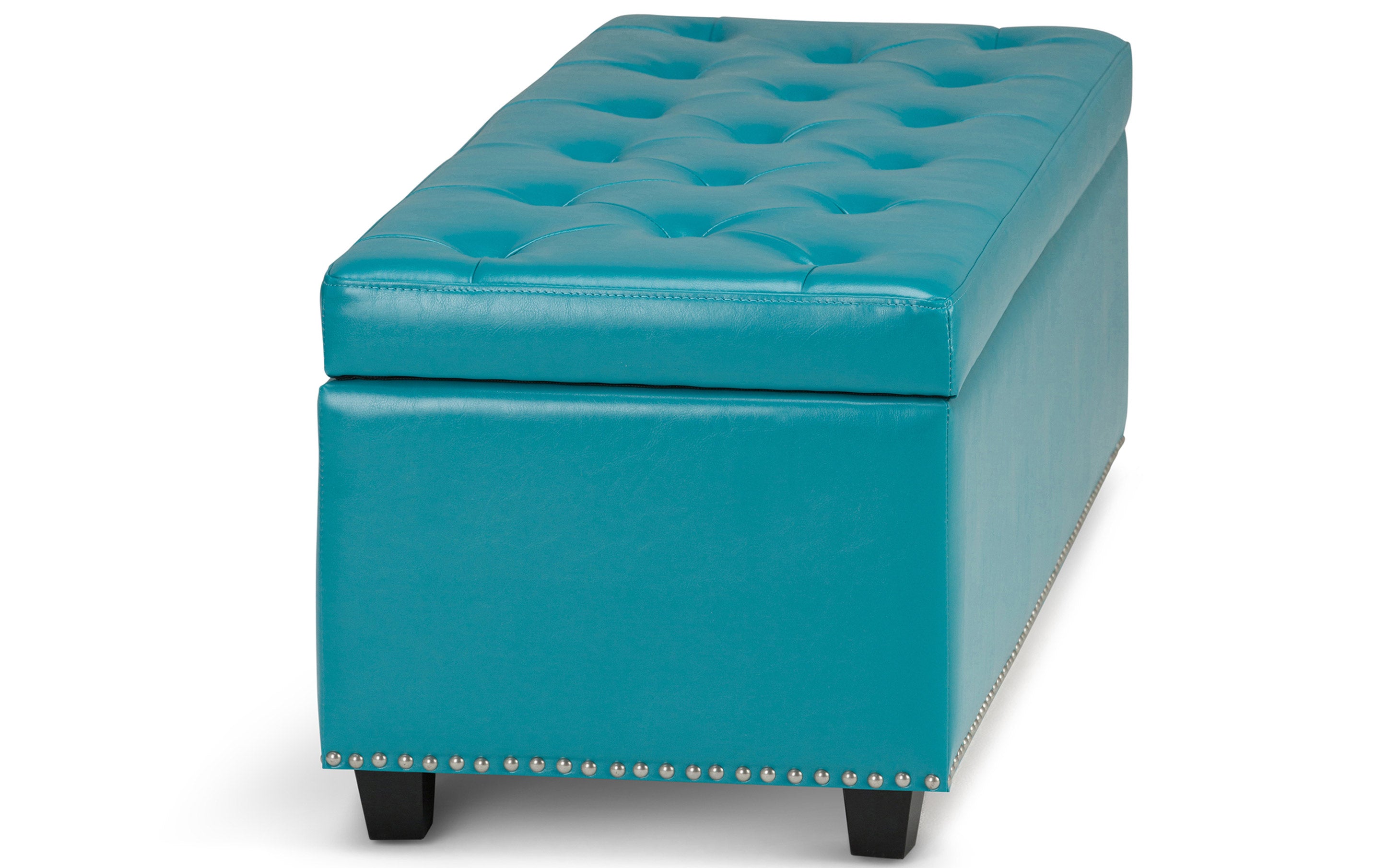 Hamilton Storage Ottoman in Vegan Leather