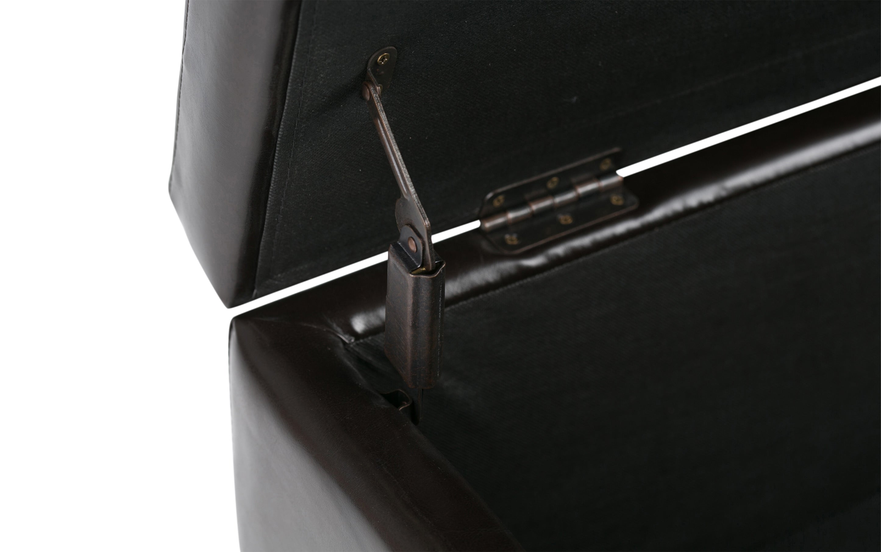 Hamilton Storage Ottoman in Vegan Leather