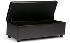 Hamilton Storage Ottoman in Vegan Leather