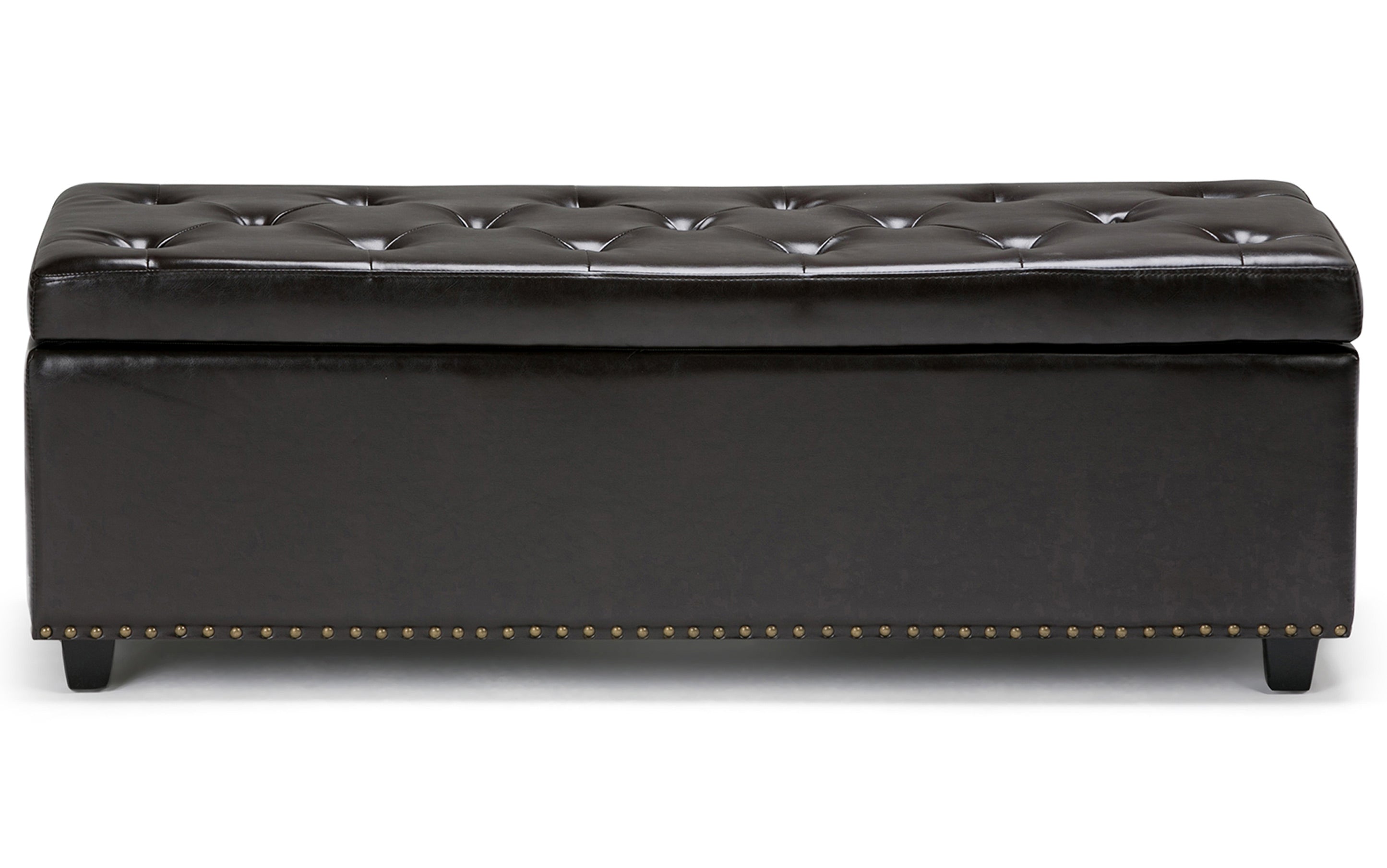 Hamilton Storage Ottoman in Vegan Leather