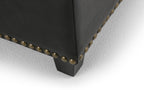 Kingsley Large Storage Ottoman in Vegan Leather