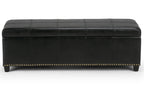 Kingsley Large Storage Ottoman in Vegan Leather