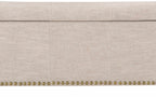 Kingsley Large Storage Ottoman in Linen