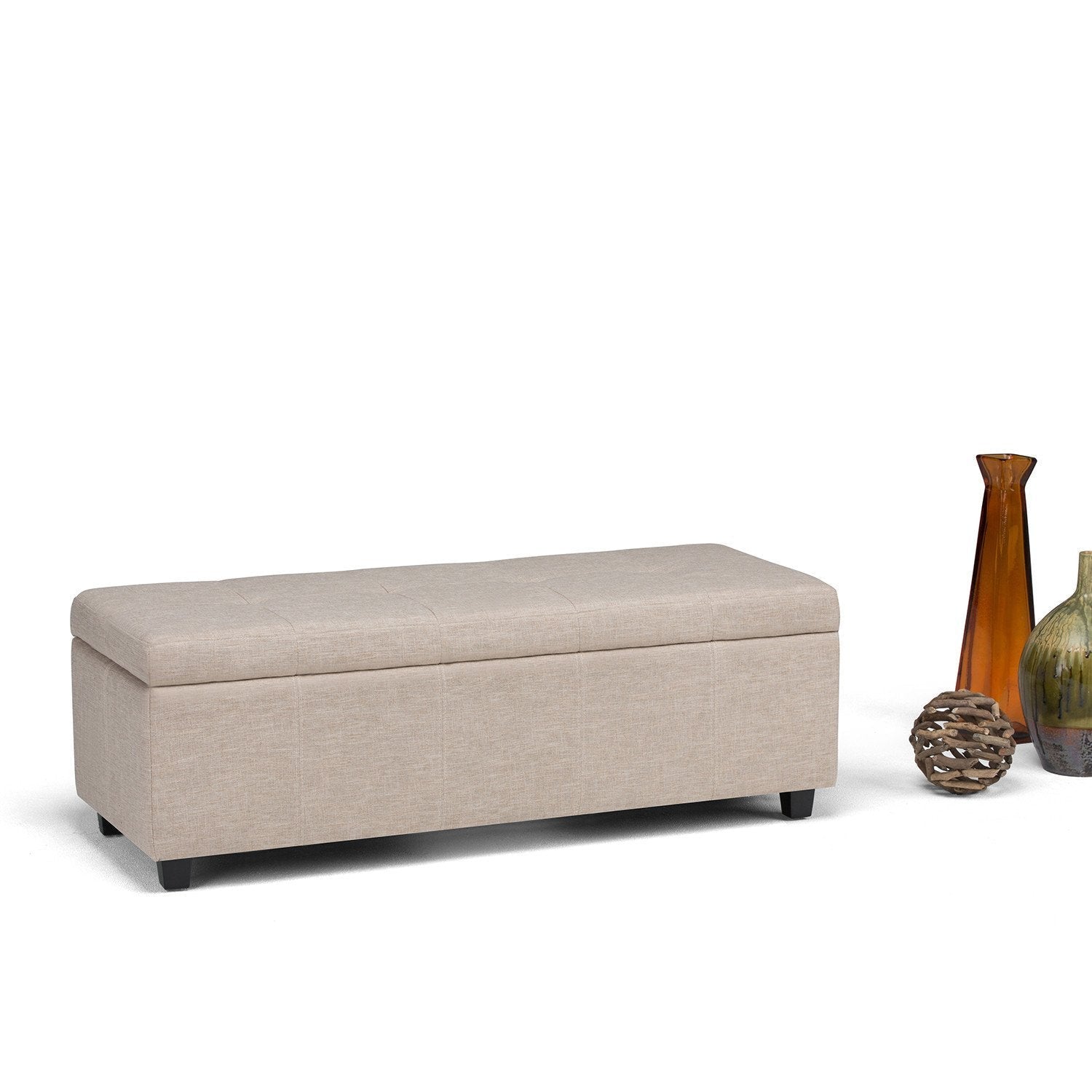 Castleford Storage Ottoman in Natural