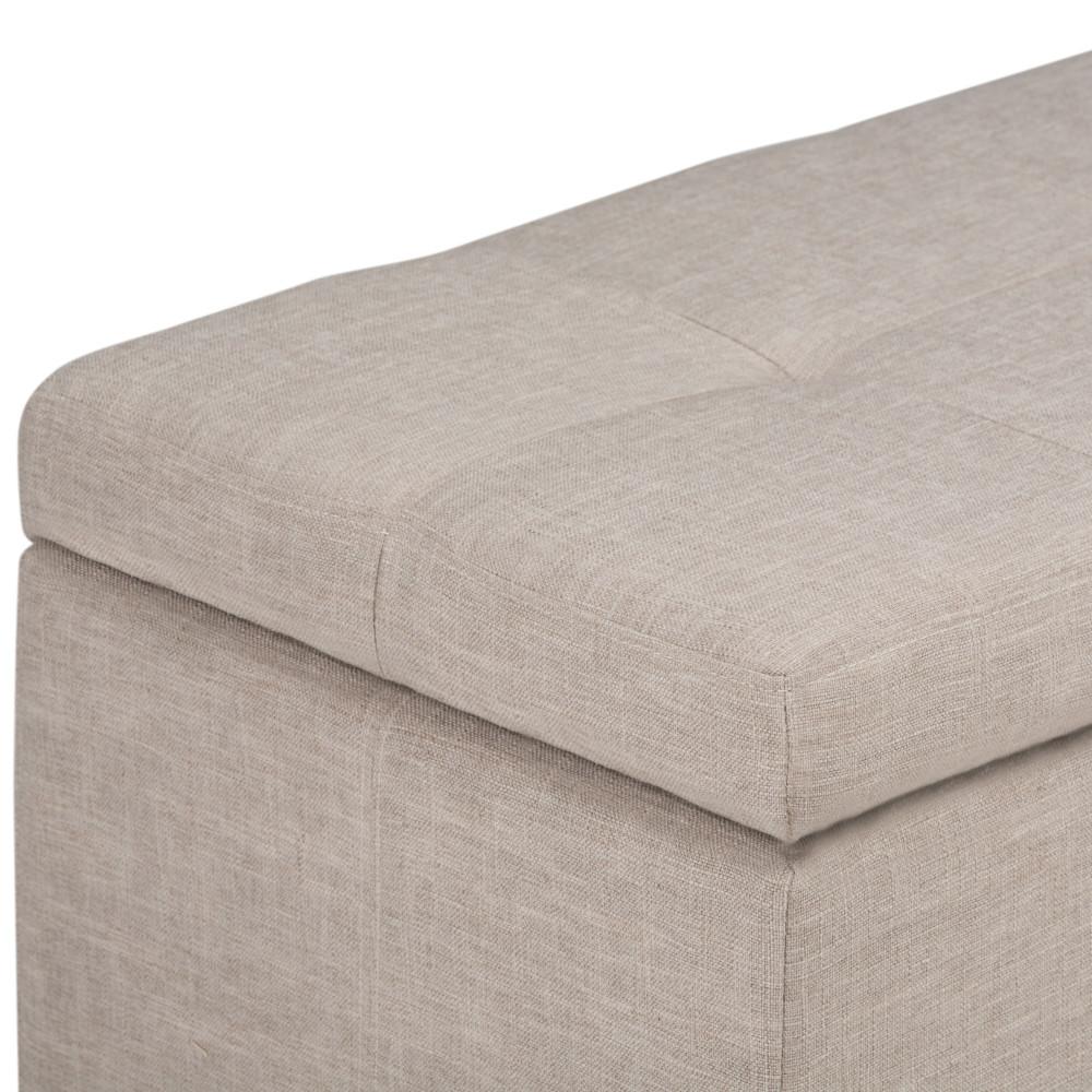 Castleford Storage Ottoman in Natural