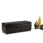 Castleford Storage Ottoman in Vegan Leather