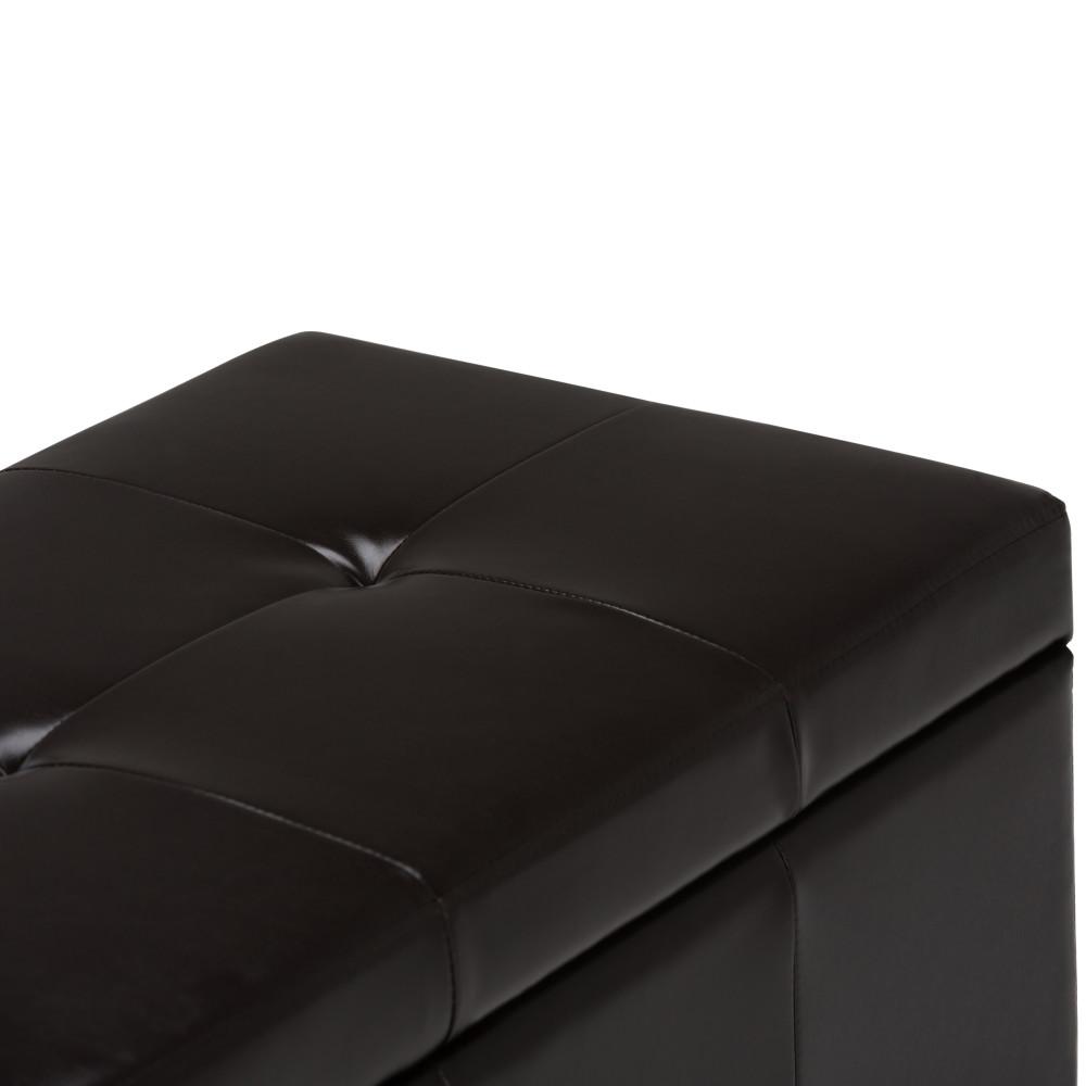 Castleford Storage Ottoman in Vegan Leather