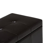 Castleford Storage Ottoman in Vegan Leather