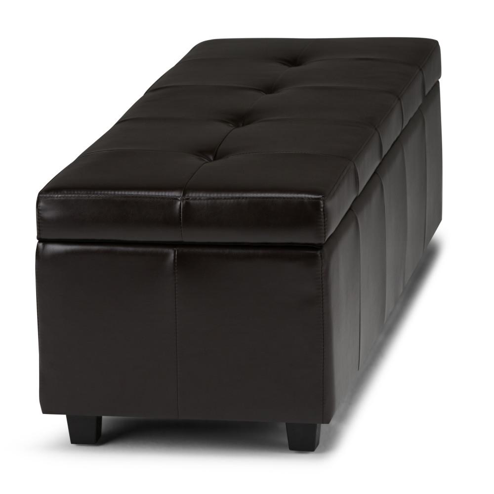Castleford Storage Ottoman in Vegan Leather