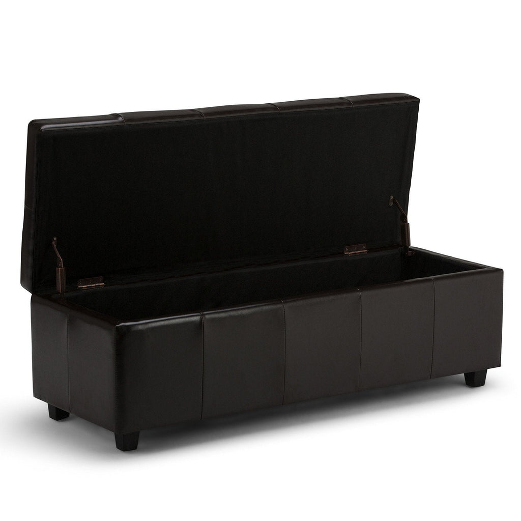 Castleford Storage Ottoman in Vegan Leather