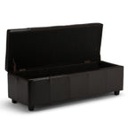 Castleford Storage Ottoman in Vegan Leather